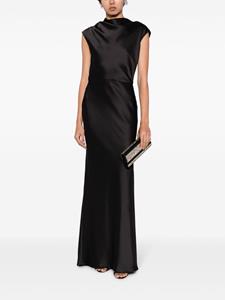 Amsale Mouwloze midi-jurk - Zwart
