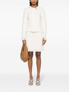 Chloé bouclé fringed A-line miniskirt - Beige