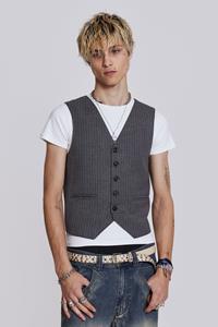 Jaded Man Corey Pinstripe Waistcoat