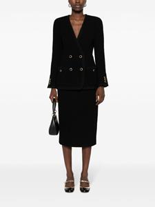 alessandrarich Alessandra Rich Tweed mini-rok - Zwart