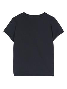 Moncler Enfant embroidered-logo cotton T-shirt - Blauw