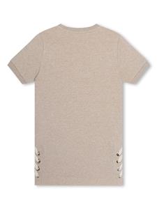 chloékids Chloé Kids T-shirt van biologisch katoen met kant - Beige