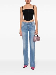 Blumarine Mid waist flared jeans - Blauw