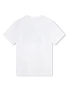 HUGO KIDS T-shirt met logoprint - Wit