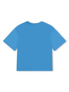 marcjacobskids Marc Jacobs Kids Katoenen T-shirt met logo-reliëf - Blauw