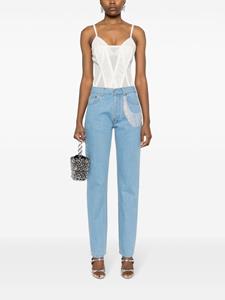 fortedeimarmicouture Forte Dei Marmi Couture Straight jeans verfraaid met kristallen - Blauw