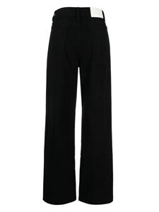 izzue Straight high waist jeans - Zwart