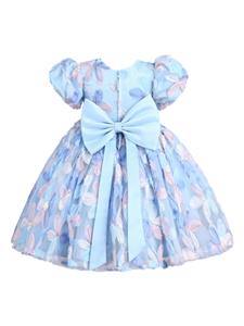 mimitutu Mimi Tutu Jurk met strik-detail - Blauw