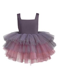 mimitutu Mimi Tutu Paula jurk met vierkante hals - Paars