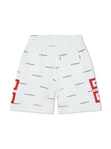 Givenchy Kids Trainingsshorts met logoprint - Wit