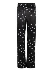 AMIRI Jeans met paisley-print - Zwart