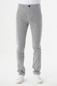 ORGANICATION Herren vegan Chino Aus Bio-Baumwolle Weiß Gestreift