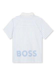 bosskidswear BOSS Kidswear Poloshirt met gestreept vlak - Wit