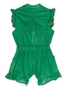 ZIMMERMANN Kids ruffle-detailed playsuit - Groen