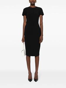 Victoria Beckham T-shirt fitted dress - Zwart