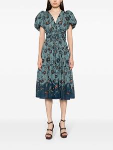 ullajohnson Ulla Johnson Eloisa midi-jurk met bloemenprint - Blauw