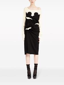 maisonmargiela Maison Margiela Jersey jurk - Zwart