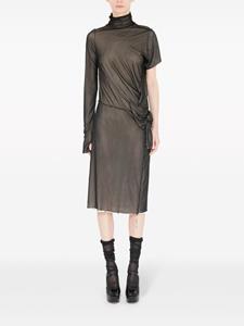 maisonmargiela Maison Margiela Midi-jurk met ruches - Zwart