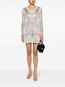 Needle & Thread embellished chandelier minidress - Beige