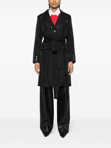 christiandiorpre-owned Christian Dior Pre-Owned 2000s trenchcoat met ceintuur - Zwart