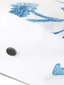 maisonmichel Maison Michel New Billy baret met bloemenprint - Wit