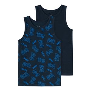 name it Tanktop 2-pack Donker Saffier