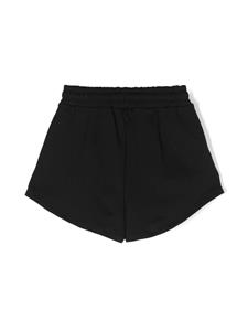 msgmkids MSGM Kids Katoenen trainingsshorts met logoprint - Zwart