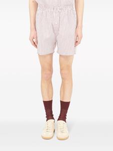 maisonmargiela Maison Margiela Gestreepte shorts - Rood
