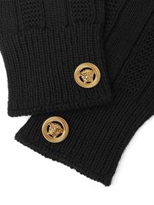 Versace Sjaal met Medusa-plakkaat - Zwart