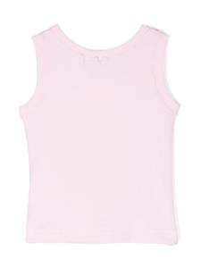 Monnalisa Tanktop met logoplakkaat - Roze