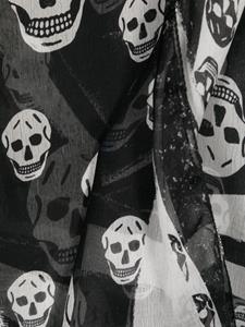 alexandermcqueen Alexander McQueen Sjaal met doodskopprint - Zwart