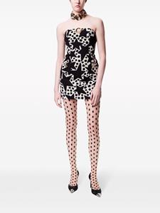 AREA Mini-jurk met bloemenprint - Zwart