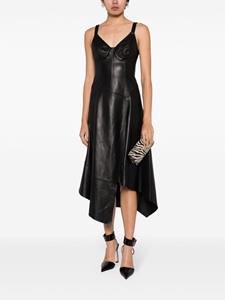 jasonwucollection Jason Wu Collection Asymmetrische midi-jurk - Zwart
