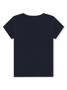 michaelkorskids Michael Kors Kids Jersey T-shirt met logopatch - Blauw