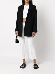rosettagetty Rosetta Getty Cropped poloshirt - Wit