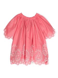 zimmermannkids ZIMMERMANN Kids Broderie anglaise shirt - Roze