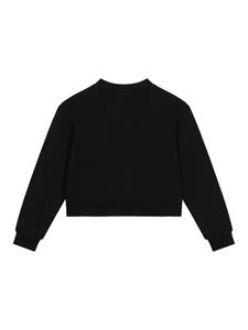dolce&gabbanakids Dolce & Gabbana Kids Sweater met logoprint - Zwart