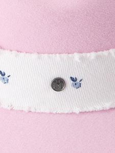 maisonmichel Maison Michel Vilten fedora hoed - Roze