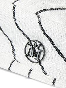 maisonmichel Maison Michel New Billy baret verfraaid met pailletten - Wit