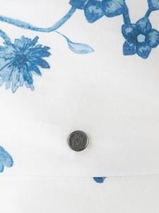 maisonmichel Maison Michel Charlotte bucket-tas met bloemenprint - Wit