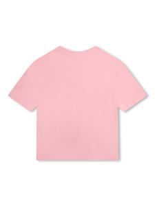 marcjacobskids Marc Jacobs Kids T-shirt met logo-reliëf - Roze