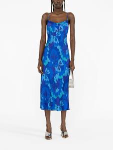Onderjurk met print - Blauw
