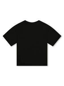 marcjacobskids Marc Jacobs Kids Katoenen T-shirt met ronde hals - Zwart