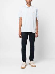 Carhartt Poloshirt met geborduurd logo - Blauw