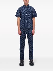 Simkhai Judson straight jeans met logo jacquard - Blauw