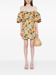 RHODE Off-shoulder mini-jurk - Oranje