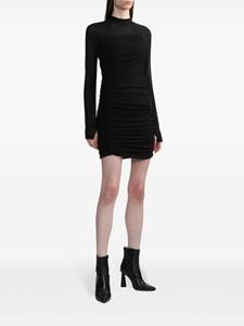 helmutlang Helmut Lang Mini-jurk met ruches - Zwart