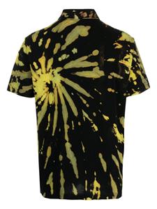 stainshade Stain Shade Poloshirt met Medusa-patroon en tie-dye print - Zwart