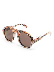 chloéeyewear Chloé Eyewear Zonnebril met rond montuur - Oranje
