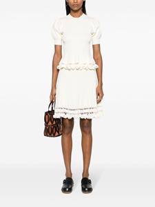 ullajohnson Ulla Johnson Danica ribgebreide mini-rok - Wit